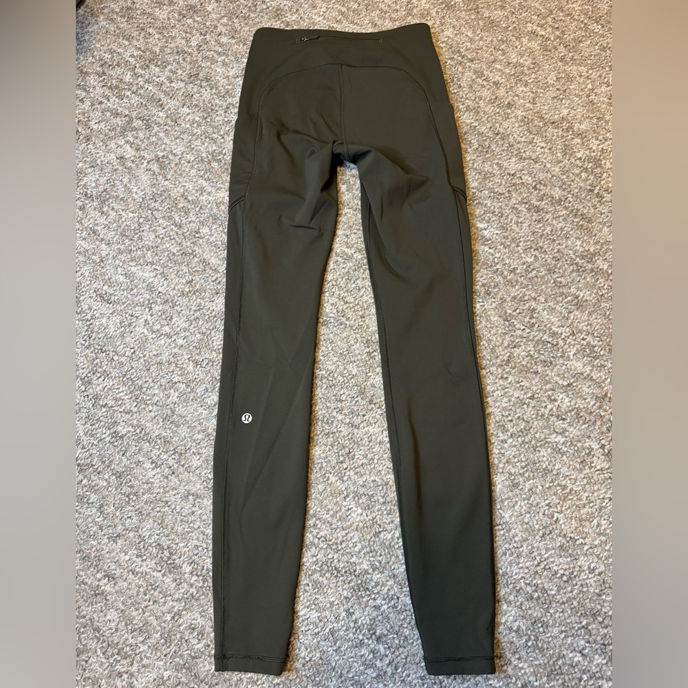Lululemon Speed Up Tight Full on Luxtreme dark Olive Green Leggings